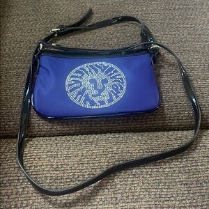 Elegant Blue Rhinestone lion crossbody  Bag